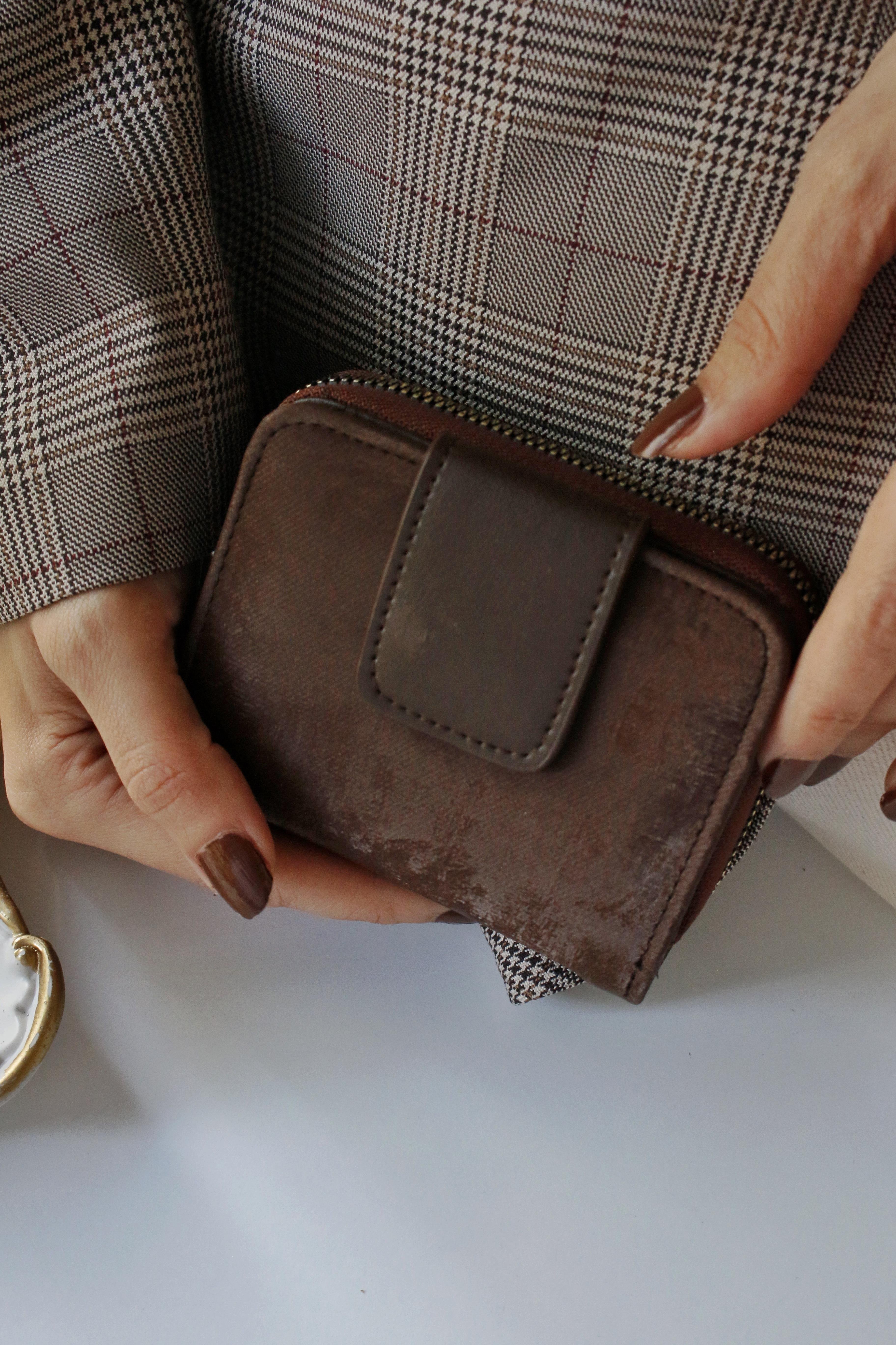 Paella Süet Acı Kahve Cüzdan