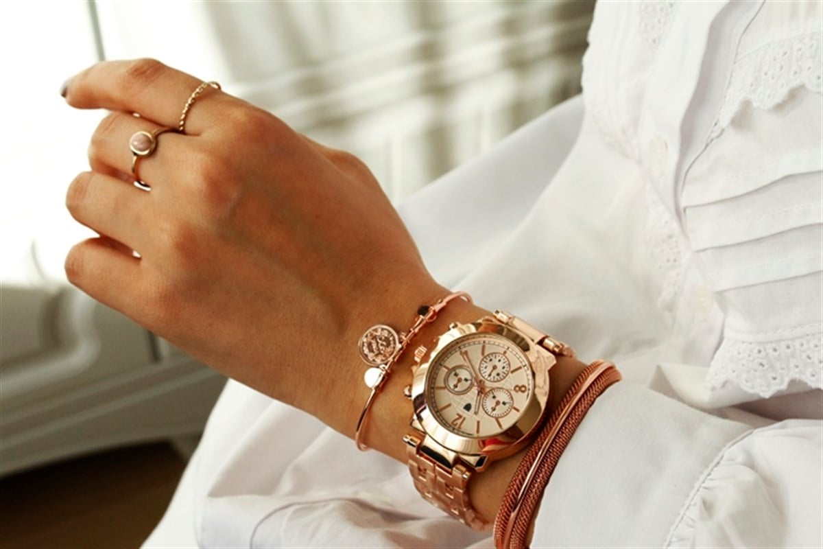 Pandora Watch Rose (içi beyaz )