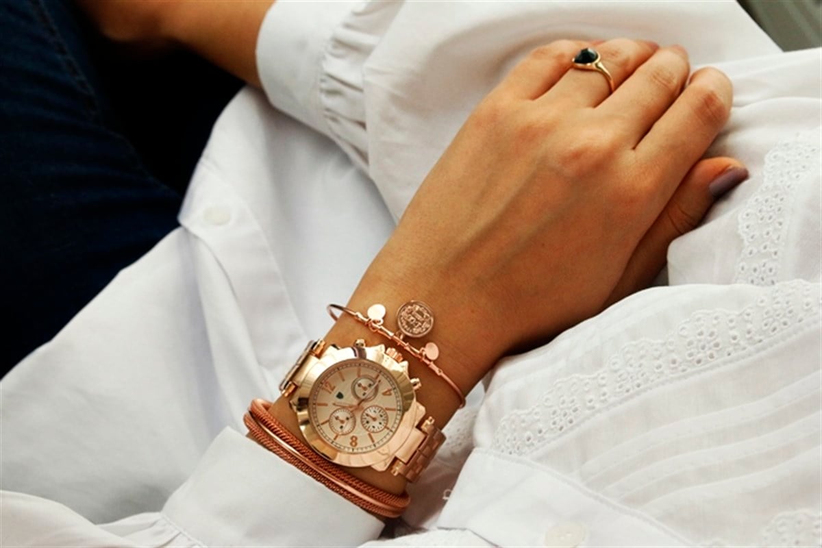 Pandora Watch Rose (içi beyaz )