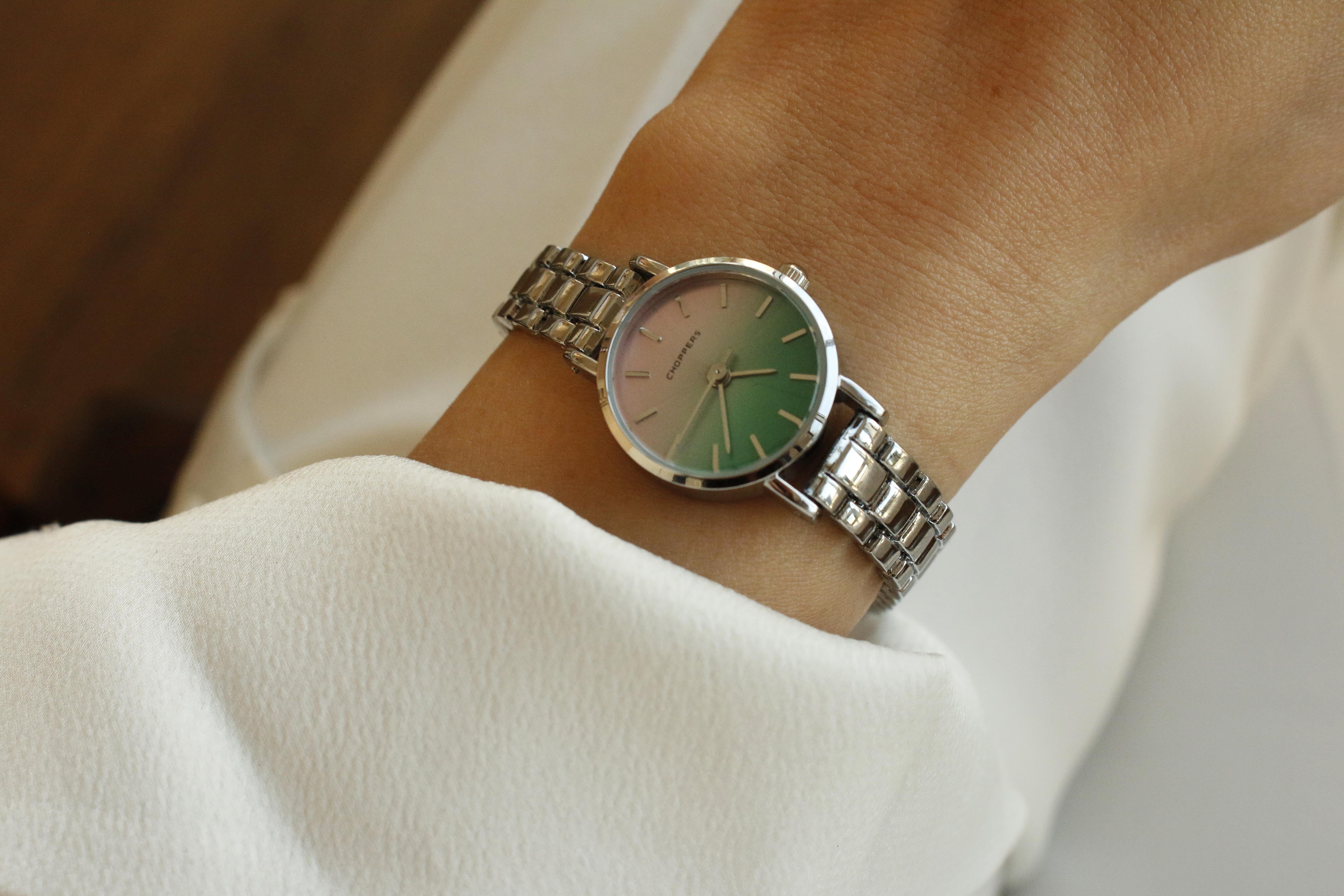 Rainbow Silver Metal Kol Saati 