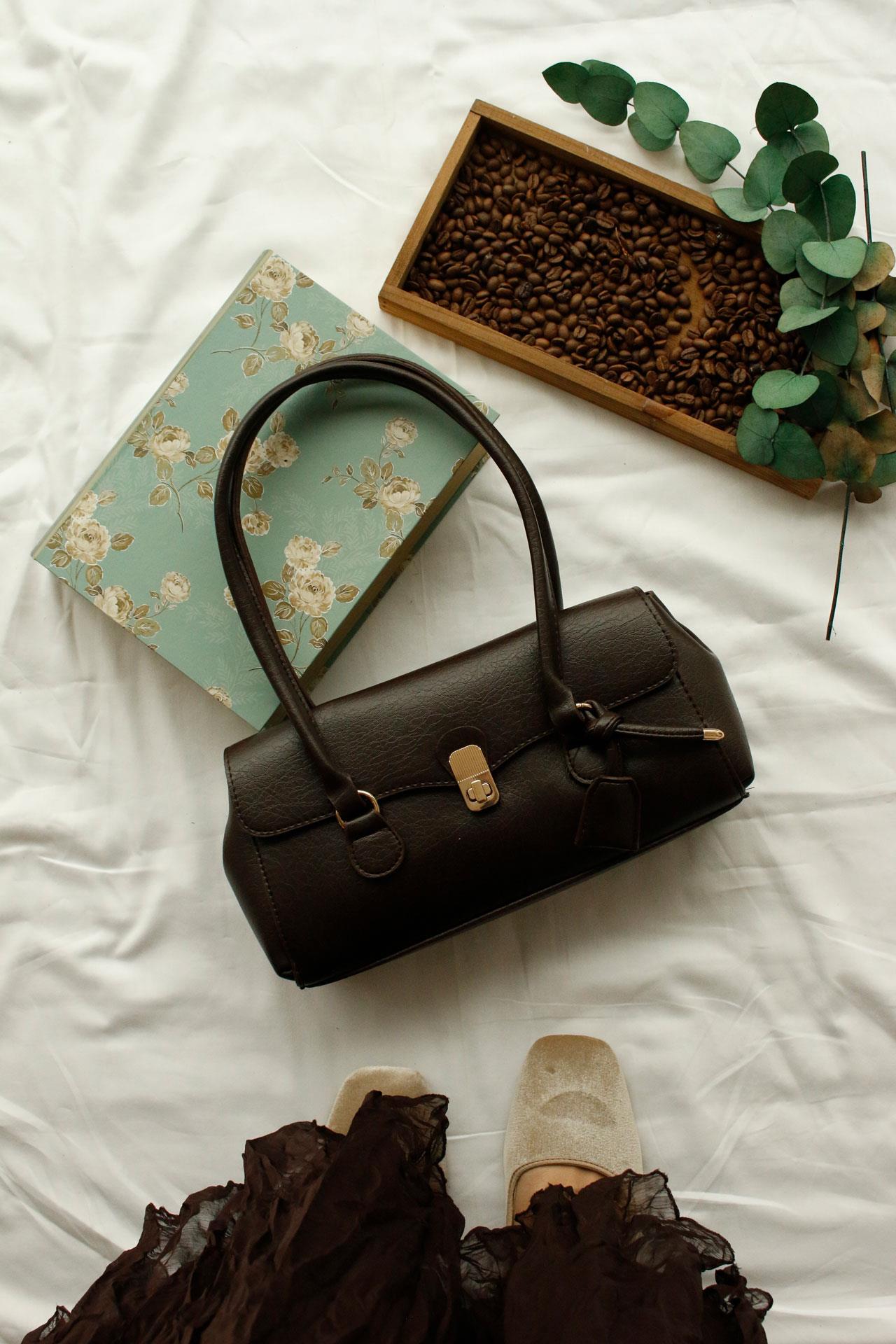 Retro A.Kahve Kadın Kol Çantası 