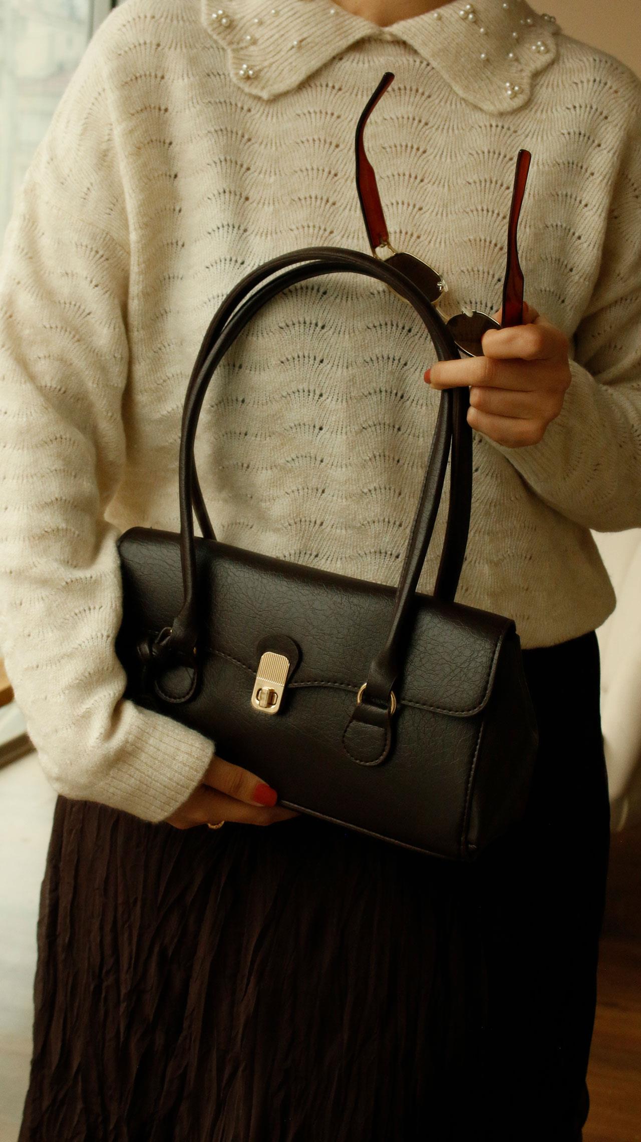 Retro A.Kahve Kadın Kol Çantası 