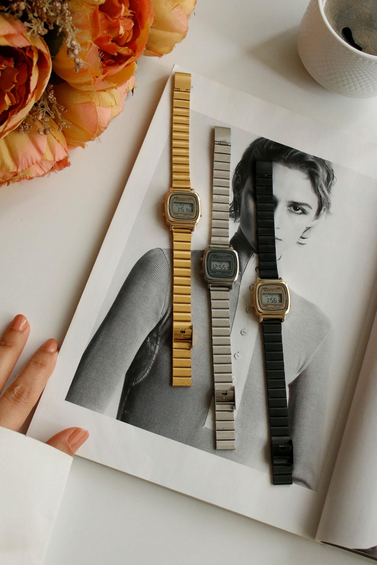 Retro Premium Silver Metal Kol Saati