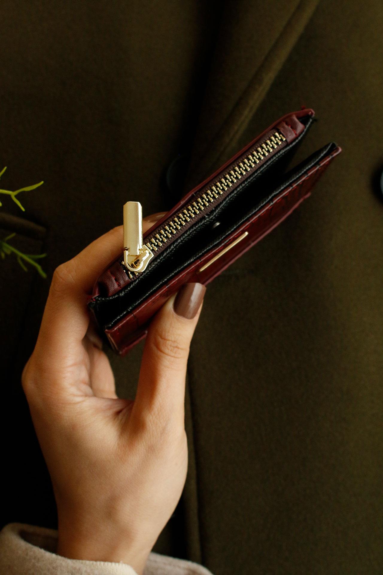 Style Bordo Kadın Cüzdanı(el çantası )