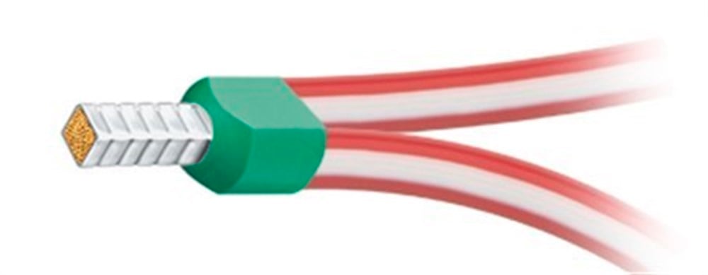 0.5 mm2 Çift Giriş İzoleli Yüksük Beyaz 10 Adet