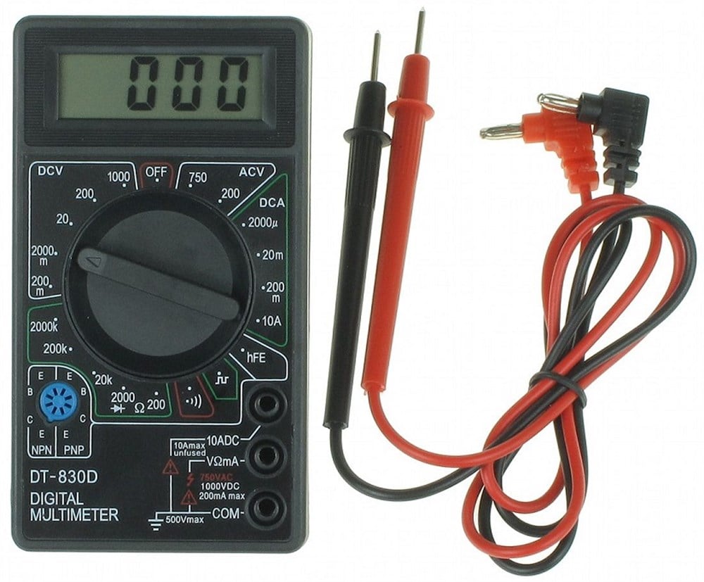 DT-830D Multimetre Siyah