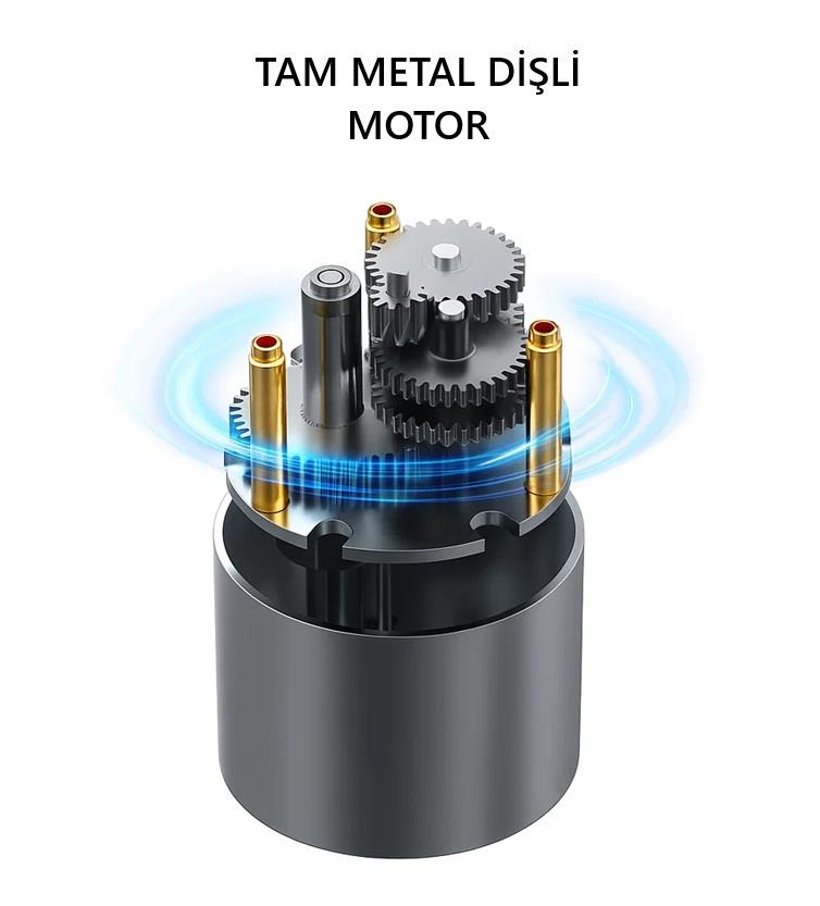 Kompent12V 600Rpm Yüksek Torklu DC Motor 37mm