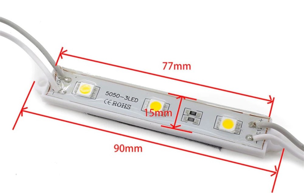 Kompent3'lü 5050 Smd LED Modülü Beyaz