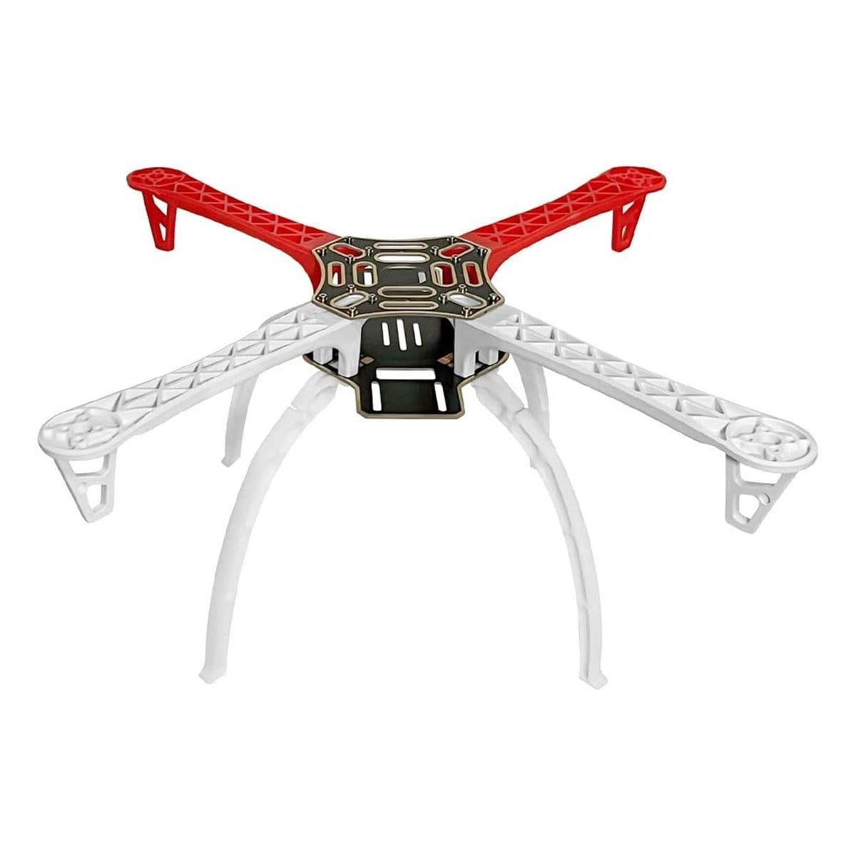 Kompent_F450 Frame Kit Kırmızı + Beyaz Kollar ve İniş Ayaklı