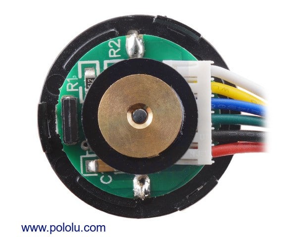 Kompent_Pololu 4842 9.7:1 Redüktörlü DC Motor 25D × 63L mm HP 12V 48 CPR Enkoderli