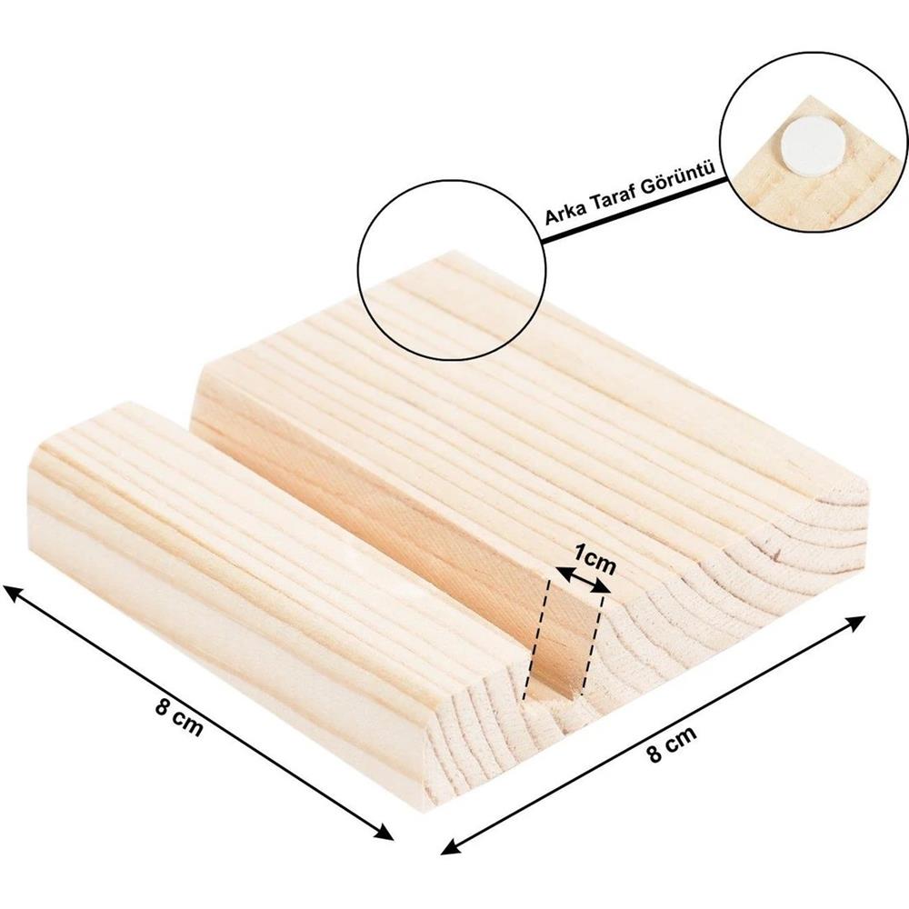 KompentAhşap Telefon Tablet Tutucu