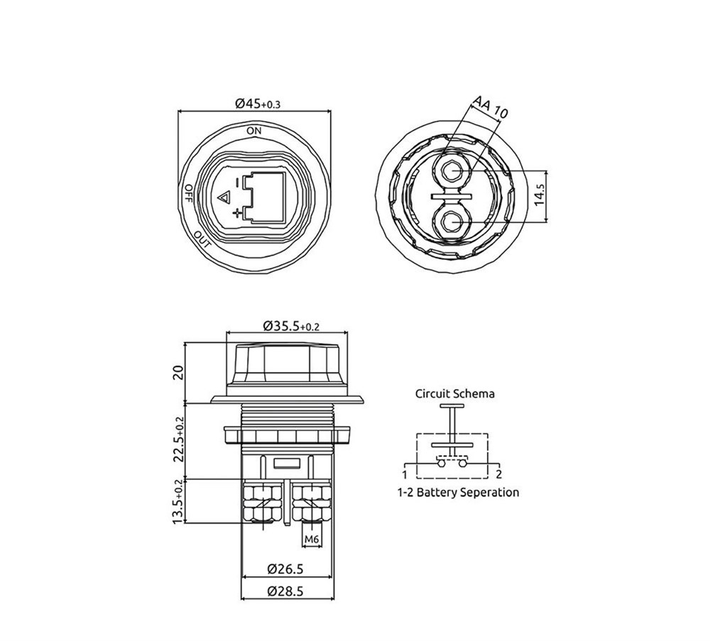 KompentAkü Devre Kesici Şalter