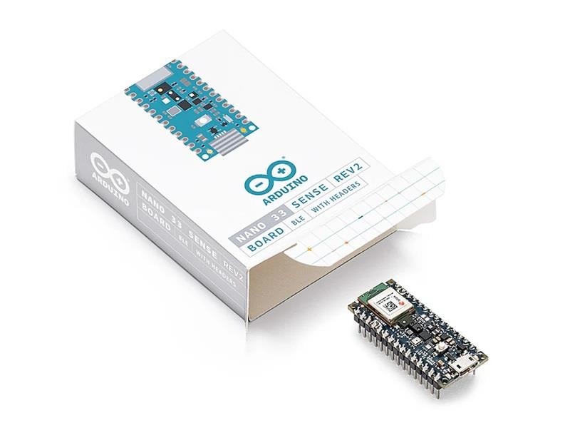 KompentArduino Nano 33 Ble Sense Rev2 | Yeni Ürün Orijinal Arduino Headerlar Lehimli