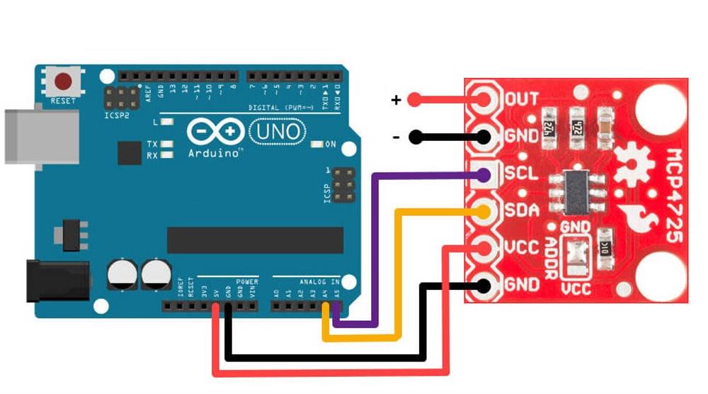 KompentCJMCU-MCP4725 MCP4725 I2C DAC Kartı