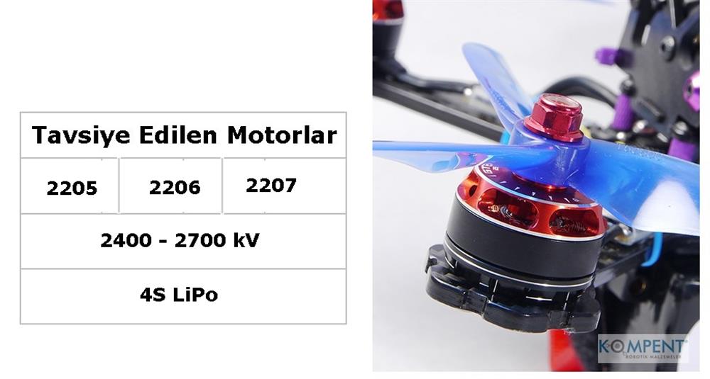 KompentDALPROP Cyclone T5040C Pro 5x4 Kırılmaz Pervane(2xCCW & 2xCW)