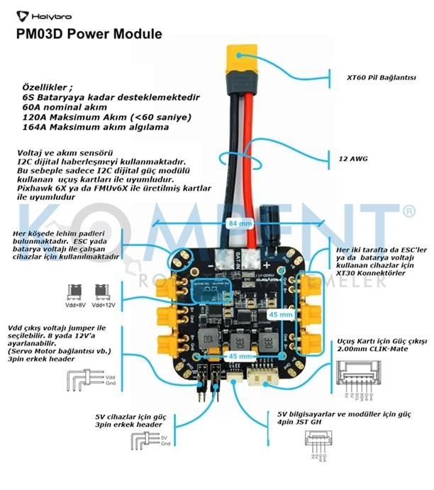 KompentHolybro PM03D Akım Modülü