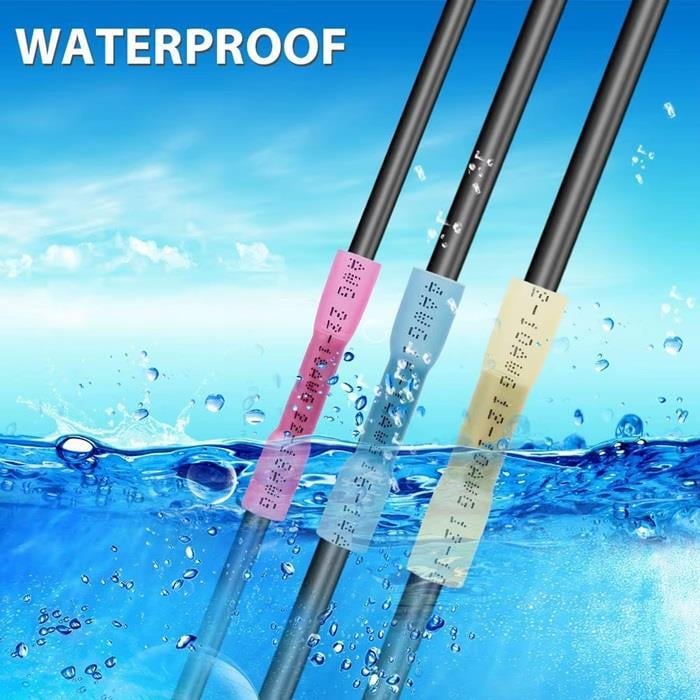 Kompentİzolasyonlu Isıya Daralan Su Geçirmez Kablo Konnektörü Kırmızı 22-16 AWG / 0.5-1.5mm²