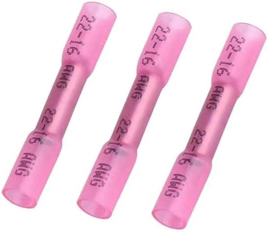 Kompentİzolasyonlu Isıya Daralan Su Geçirmez Kablo Konnektörü Kırmızı 22-16 AWG / 0.5-1.5mm²