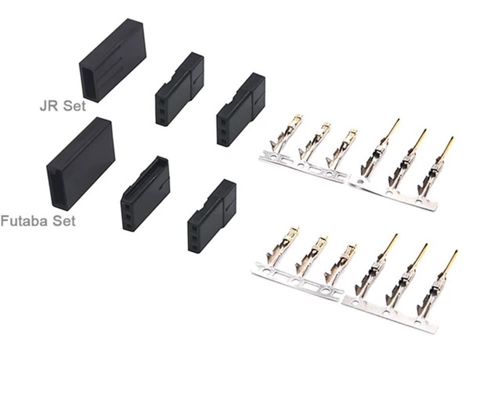 KompentJR Servo Konnektör Seti Dişi Erkek Konnektör ve Terminal Konnektör
