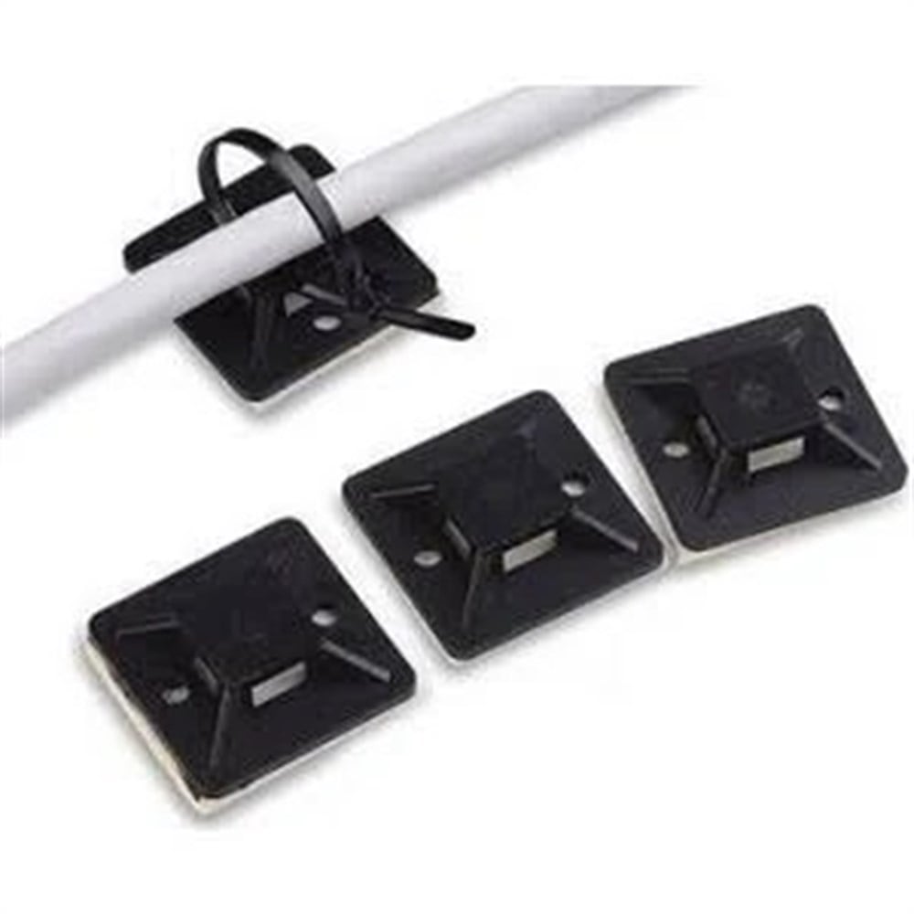 KompentKablo Bağları için Yapışkanlı Kroşe 19x19mm 5'li Paket