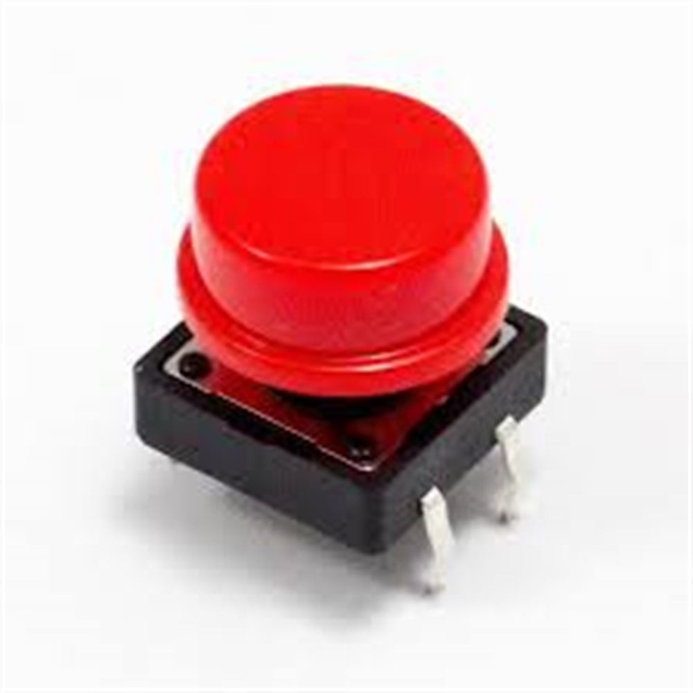 KompentKırmızı Renkli Buton Kapağı 12x12