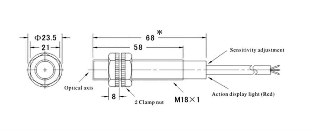 KompentKızılötesi Sensör 80cm (MZ80 Infrared Sensor E18-D80NK) Yüksek Kaliteli Model