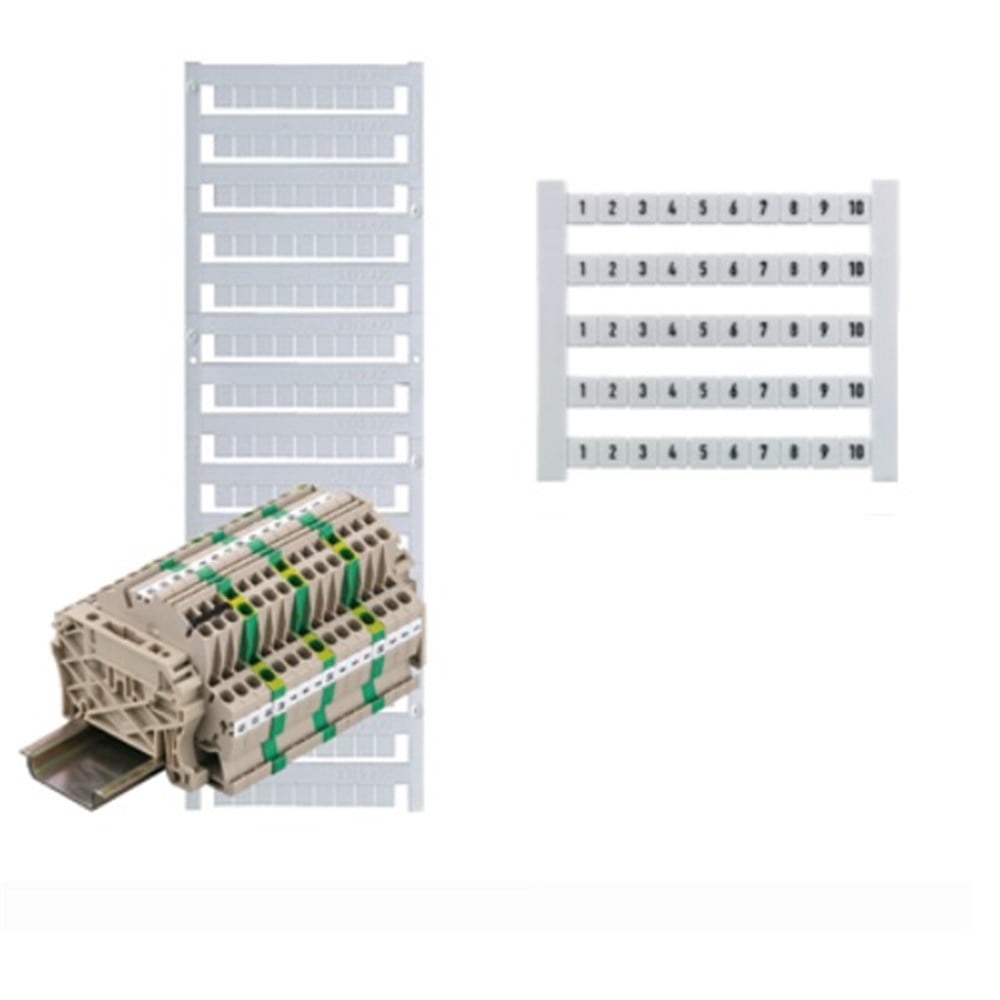 KompentKlemens Etiketi Rakam 1 ile 10 arası 5'li
