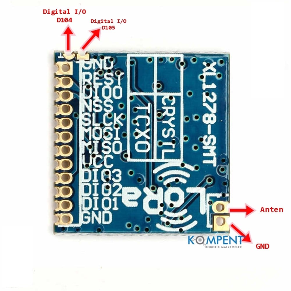 KompentLORA SX1278 Modülü 433 MHz