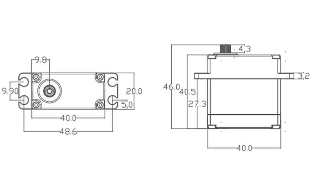 KompentM35DHW Su Geçirmez 270 Derece 35KG Dijital Servo Motor