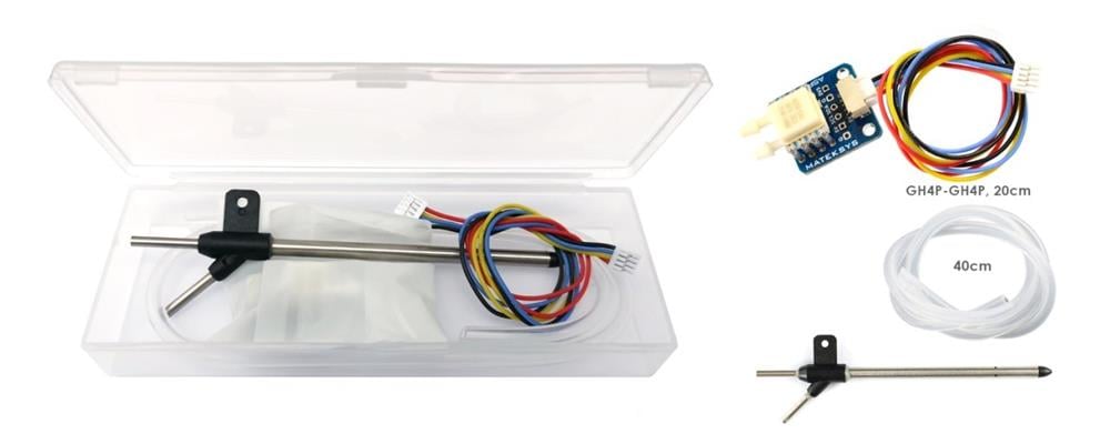 KompentMateksys ASPD 4525 Djital  Hava Hızı Sensörü Pixhawk Uyumlu Pitot Tüpü ile Birlikte