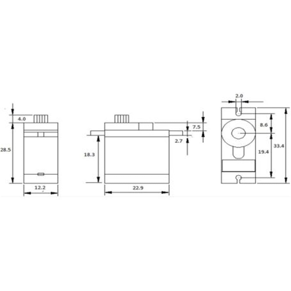 KompentMG90S Yüksek Kaliteli Servo Motor