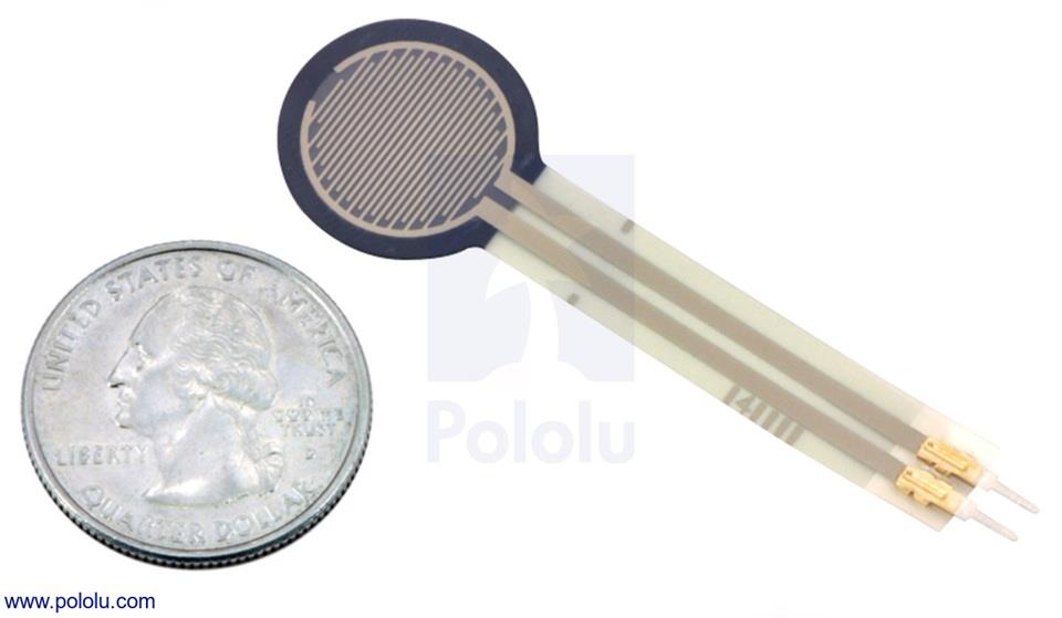 KompentPololu 0.6 inç Dairesel Kuvvete Duyarlı Algılama Sensörü PL-1696 FSR 402