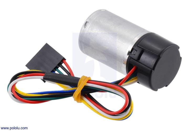 KompentPololu 4820 Redüktörsüz 6V DC Motor LP 25D 48 CPR Enkoderli