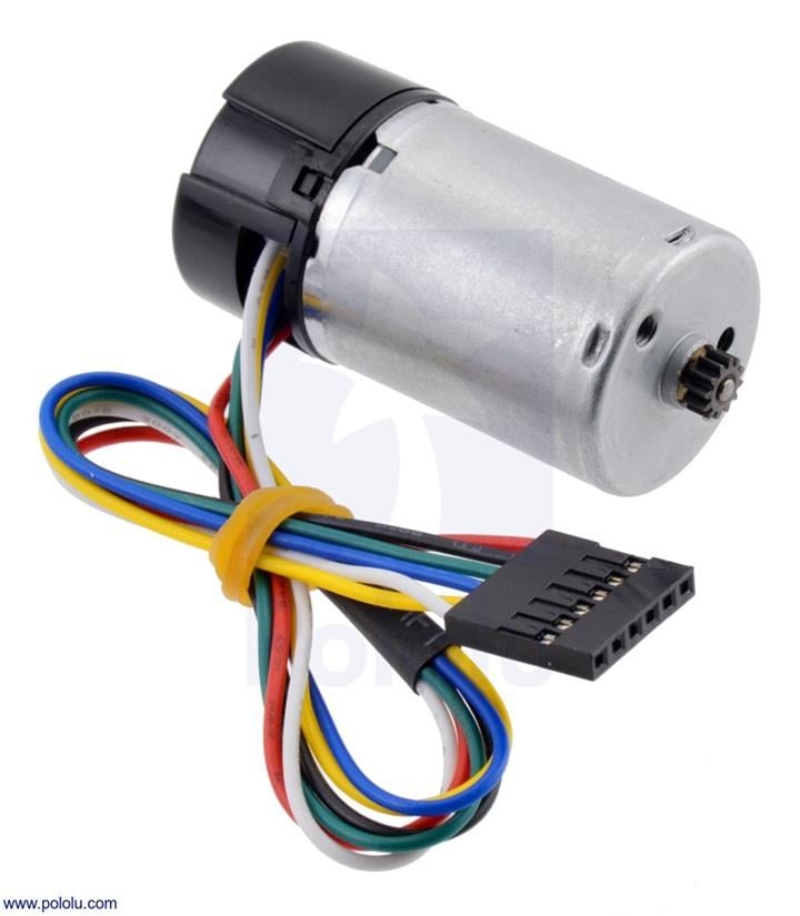 KompentPololu 4820 Redüktörsüz 6V DC Motor LP 25D 48 CPR Enkoderli
