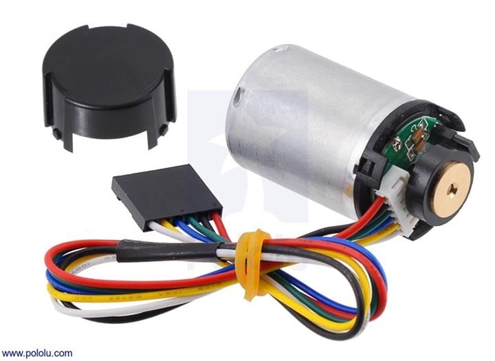KompentPololu 4820 Redüktörsüz 6V DC Motor LP 25D 48 CPR Enkoderli