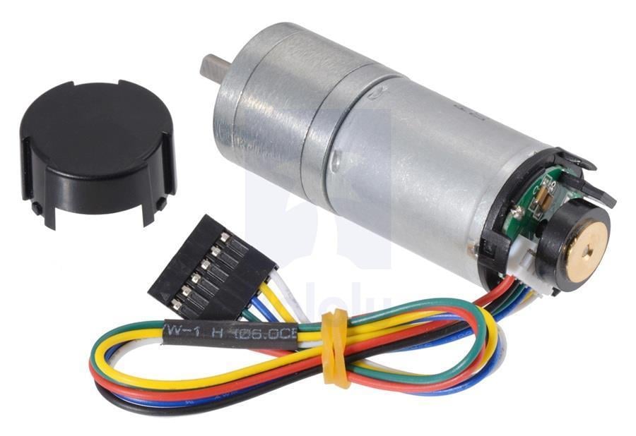 KompentPololu 4841 4.4:1 Redüktörlü DC Motor 25Dx63L mm HP 12V 48 CPR Enkoderli 