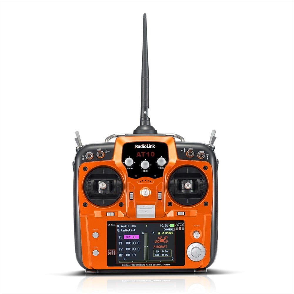 KompentRadiolink AT10II 2.4G 12Kanal Uzaktan Kumanda ve R12DS Alıcı