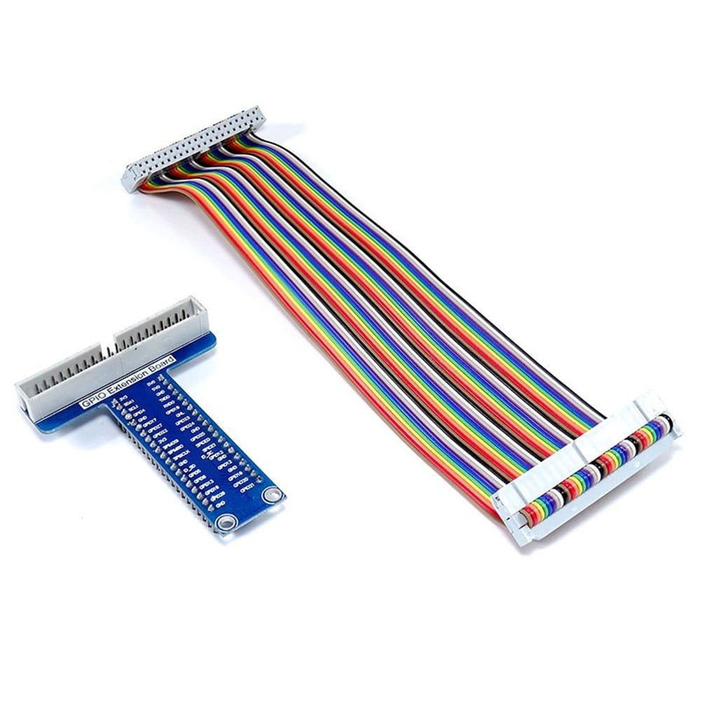 KompentRaspberry Pi T Uzatma Kartı ve 40 Pin GPIO Kablo
