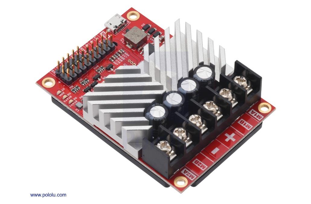 KompentRoboClaw 2x45A Çift DC Motor Kontrol Kartı (V6B, Pin Header I/O, Encoder Destekli) PL3685