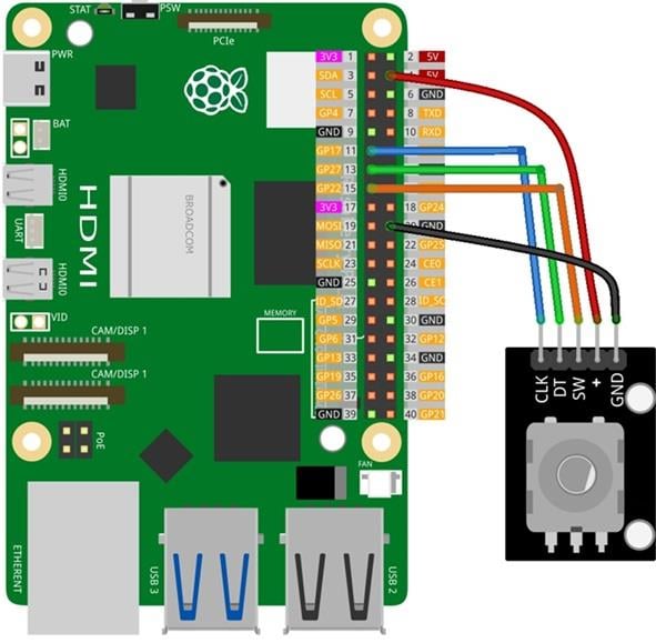 KompentRotary Encoder Modülü 