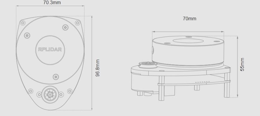 KompentRpLidar A1M8 360 Derece Lazer Tarayıcı Lidar 