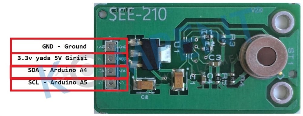 KompentSee201 Kızılötesi Sıcaklık Sensör Modülü TSD305-1C55