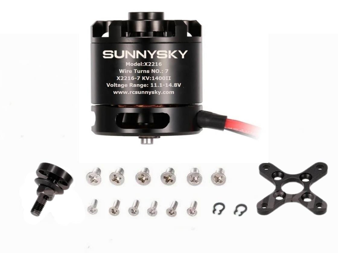 KompentSUNNYSKY X2216 1400kV Fırçasız Drone Motoru Kısa Şaft X2216-7