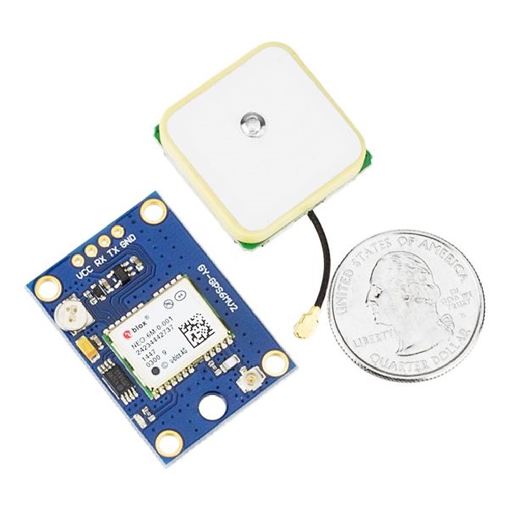 KompentUblox NEO-6M GPS Modülü EPPROM ve Pilli