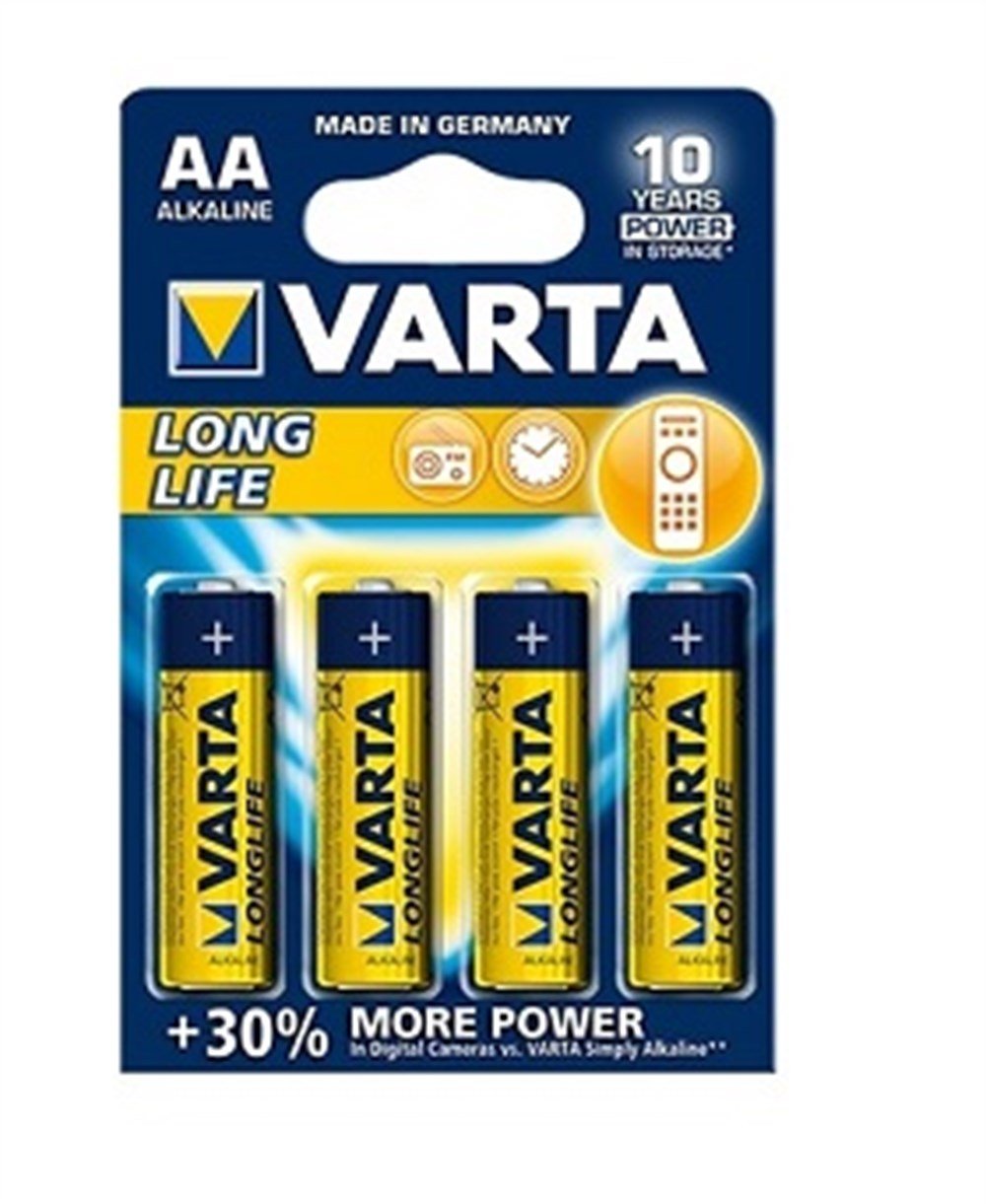 KompentVarta 4106 Uzun Ömürlü AA 4lü Kalem Pil