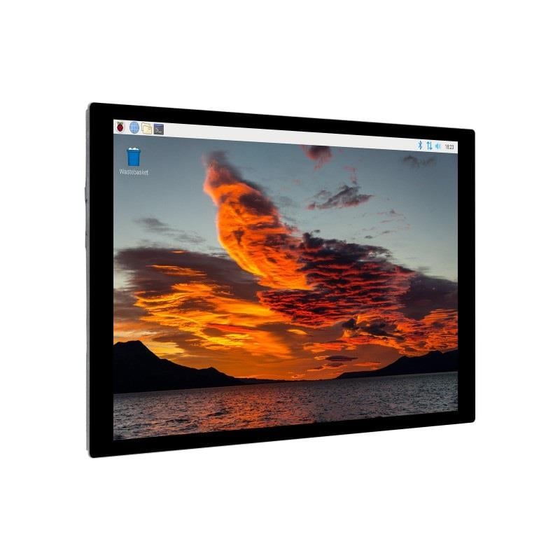 KompentWaveshare 10.1 İnç Kapasitif Dokunmatik Ekran, Sertleştirilmiş Cam, Optik Bonding 1280×800 Çözünürlük, IPS Panel, HDMI ve USB-C Bağlantı