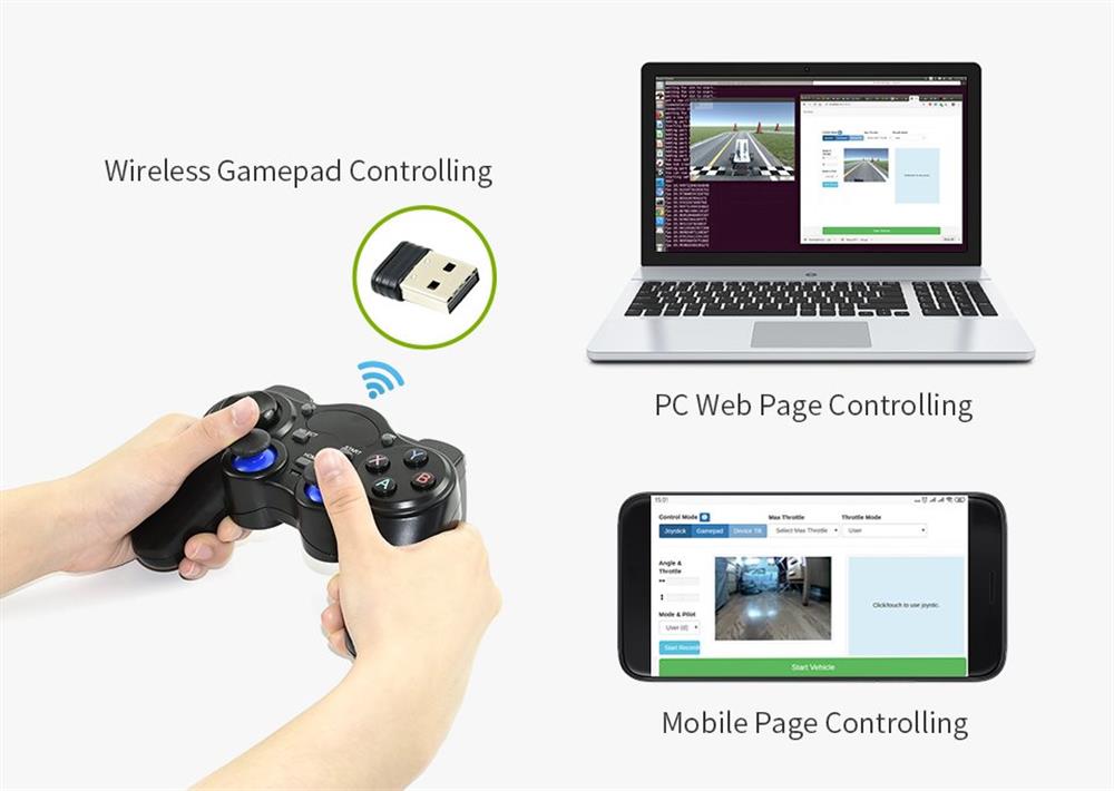 KompentWaveshare JetRacer Pro AI (Artificial Intelligence) Kit Jetson Nano ile beraber