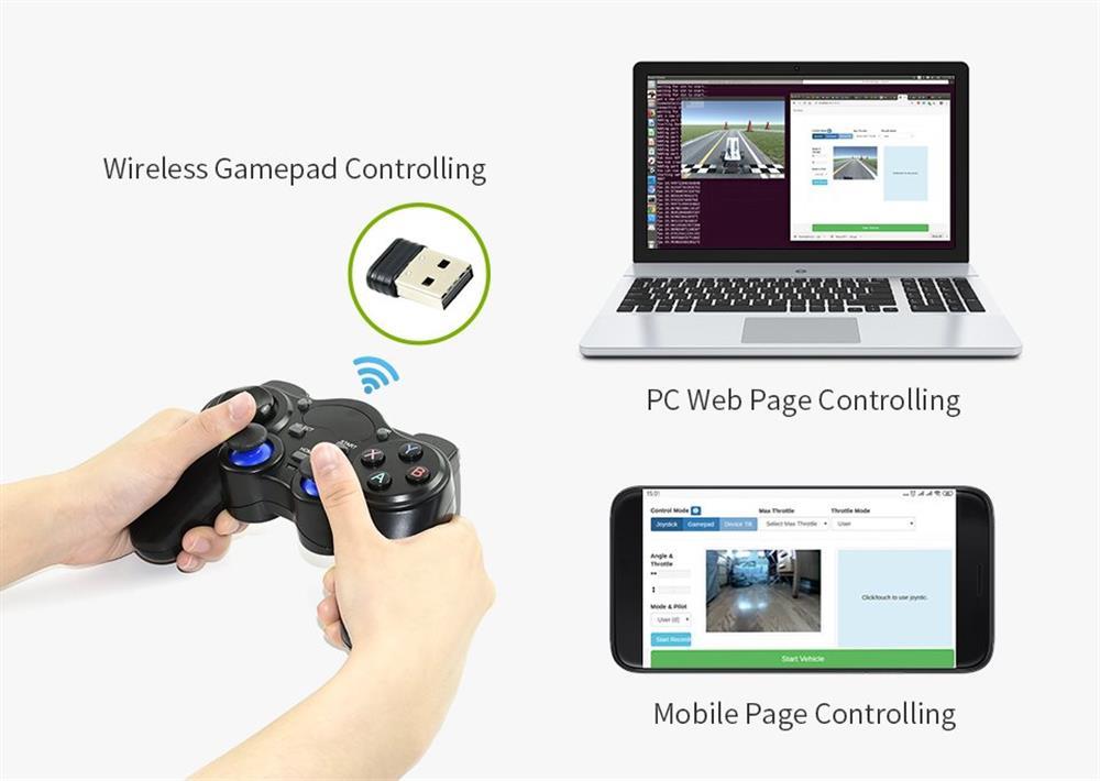 KompentWaveshare JetRacer Pro AI (Artificial Intelligence) Kit Jetson Nano ile beraber