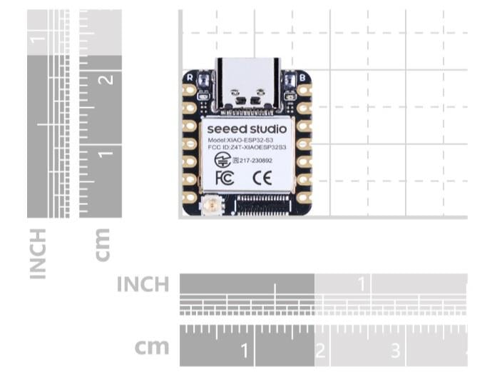 KompentXIAO ESP32S3 Kartı 2.4GHz WiFi, BLE 5.0, 8MB PSRAM, 8MB FLASH