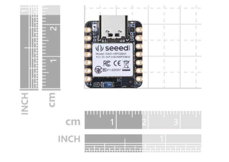 KompentXIAO nRF52840 Sense Kartı TinyML/TensorFlow Lite, IMU, Mikrofon, Bluetooth5.0